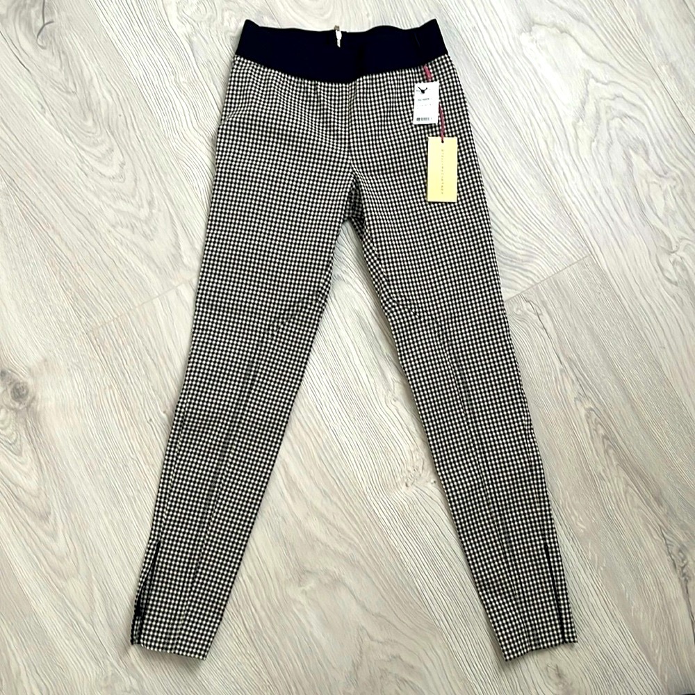Stella McCartney black and white checkered equestrian pant. European size 40/8.